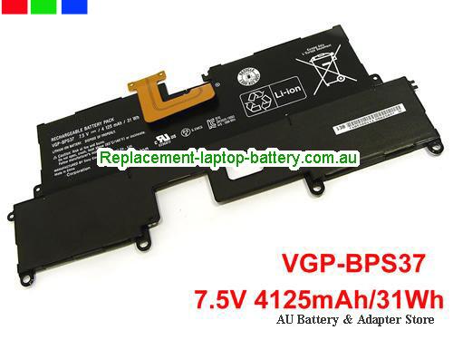 SONY VAIO SVP11215CDB Battery 4125mAh, 31Wh 7.5V Black Li-ion