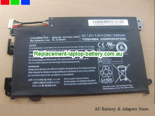 TOSHIBA Satellite W30DT-A100 Battery 3000mAh, 23Wh 7.6V Black Li-ion