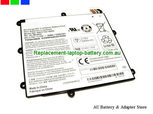 TOSHIBA Encore WT8-A32 Battery 5200mAh, 20Wh  3.75V White Li-ion
