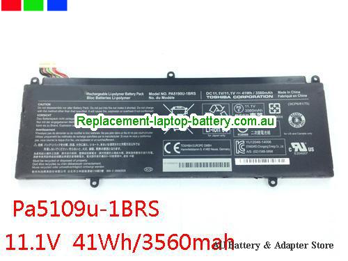 TOSHIBA Satellite Click 2 Pro P30W-B-10E Battery 3560mAh, 41Wh 11.1V Black Li-ion