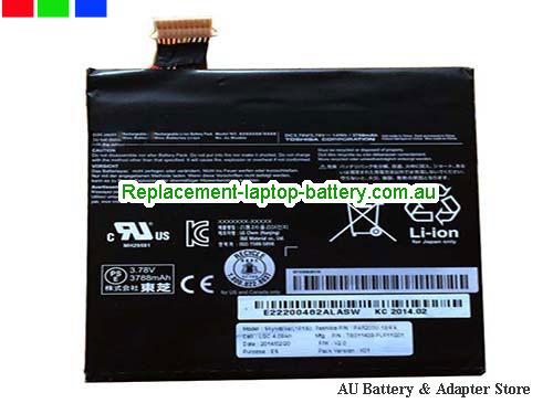 TOSHIBA WT8PE-B Battery 3788mAh, 14Wh  3.7V Black Li-Polymer