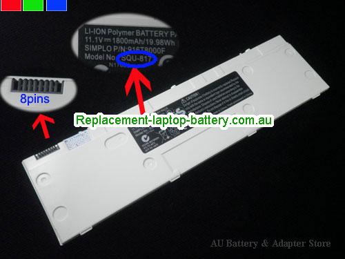 TAIWAN MOBILE 916T8000F Battery 1800mAh, 11.1Wh  11.1V White Li-Polymer