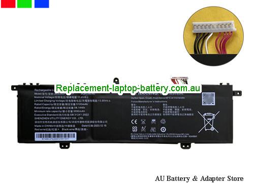 UTILITY 3ICP7/85/60 Battery 5100mAh, 58.14Wh  11.4V Black Li-ion