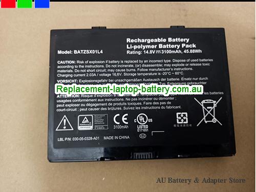 XPLORE Ix125R2 Battery 3100mAh, 45.88Wh 14.8V Black Li-Polymer
