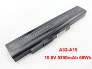 Replacement Laptop Battery for MEDION A41-A15, P6815, A15YA, E6228, Black, 5200mAh, 56Wh 10.8V