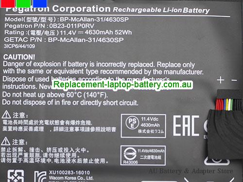  image 4 for Battery OB23-011NORV, Australia GETAC OB23-011NORV Laptop Battery In Stock With Low Price