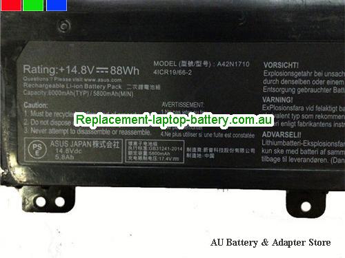  image 2 for Battery ROG STRIX GL702VI-MH72, Australia ASUS ROG STRIX GL702VI-MH72 Laptop Battery In Stock With Low Price