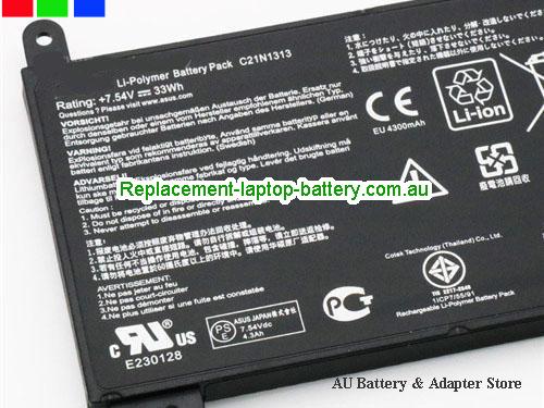  image 2 for Battery Transformer Book Trio TX201LA-CQ012H, Australia ASUS Transformer Book Trio TX201LA-CQ012H Laptop Battery In Stock With Low Price