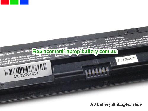  image 4 for Battery N750WU, Australia CLEVO N750WU Laptop Battery In Stock With Low Price