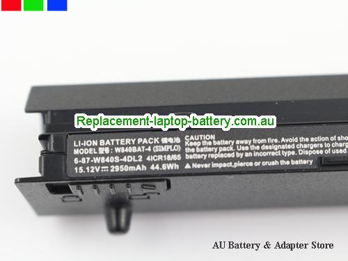  image 2 for Battery 6-87-W840S-4DL2, Australia CLEVO 6-87-W840S-4DL2 Laptop Battery In Stock With Low Price