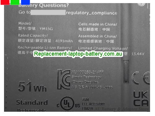  image 4 for XPS 13 9315-D1705S Battery, AU Dell XPS 13 9315-D1705S Laptop Battery in stock