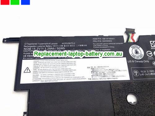  image 2 for Battery ThinkPad X1 Carbon(20A7-70007AU), Australia LENOVO ThinkPad X1 Carbon(20A7-70007AU) Laptop Battery In Stock With Low Price