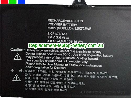  image 2 for Battery LBK722WE, Australia LG LBK722WE Laptop Battery In Stock With Low Price
