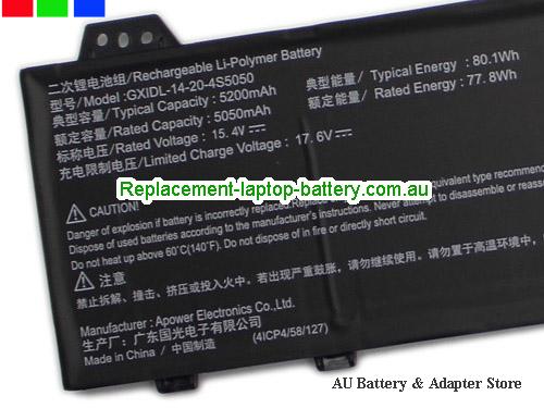  image 4 for Battery GX-14-20-4S5050, Australia RTDPART GX-14-20-4S5050 Laptop Battery In Stock With Low Price