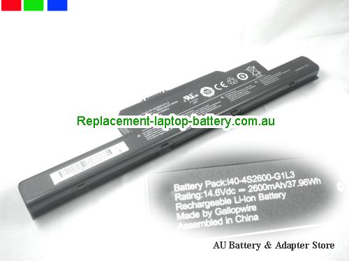  image 1 of Uniwill I40-4S2600-G1L3 14.6V 2600mah, 37.96wh Made by Gallopwrie Battery