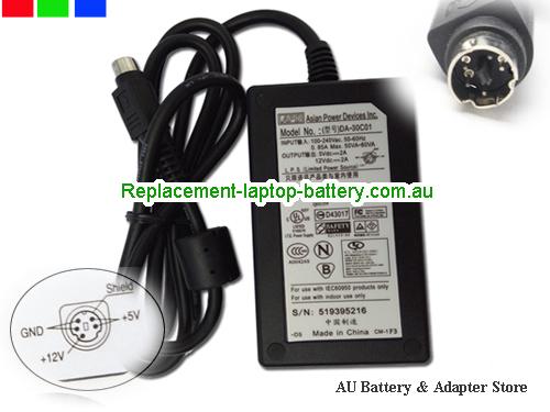  Genuine APD  12V 2A Laptop AC Adapter APD12V2A24W-5pin