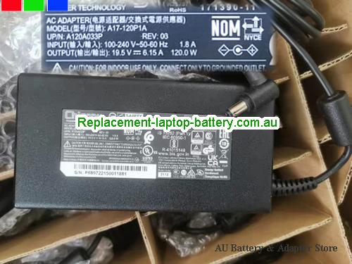  Genuine CHICONY  19.5V 6.15A Laptop AC Adapter CHICONY19.5V6.15A120W-5.5x2.5mm-A17-120P1A