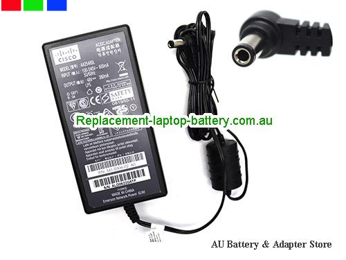  Genuine CISCO  48V 0.38A Laptop AC Adapter CISCO48V0.38A18W-5.5x2.5mm-B