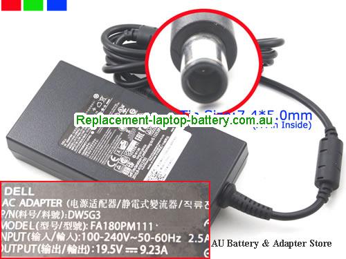 AU  Original 180W 19.5V 9.23A FA180PM111 JVF3V ADP-180MB B 180W for DELL Inspiron one 2320 XPS M1730 Dell Alienware Precision M6300 M4700 M4600 M6400 Series
