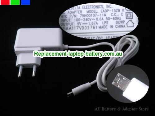  Genuine DELTA  9V 1.67A Laptop AC Adapter DELTA9V1.67A15W-HTC-EU-W