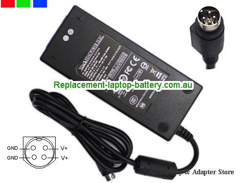 Genuine EDAC  12V 10A Laptop AC Adapter EDAC12V10A120W-4PIN-ZFYZ