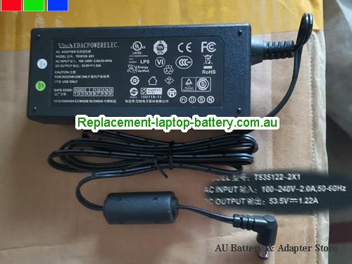  Genuine EDAC  53.5V 1.22A Laptop AC Adapter EDAC53.5V1.22A65W-5.5x2.1mm