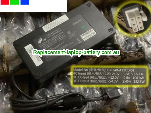  Genuine FSP  12V 9A Laptop AC Adapter FSP12V9A240W-Molex-6Pins-A12C1401