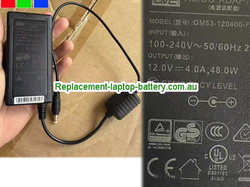 AU  Original GenuineGVE GM53-120400-F Ac Adapter 12v 4A 48W Power Supply