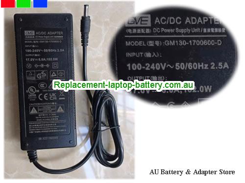  Genuine GVE  17V 6A Laptop AC Adapter GVE17V6A102W-5.5x2.5mm