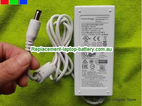 AU  Original Genuine Harman/Kardon  NSA60ED-190300 Ac Adapter 19.0v 3.0A 57.0W White for Go + Paly Speaker