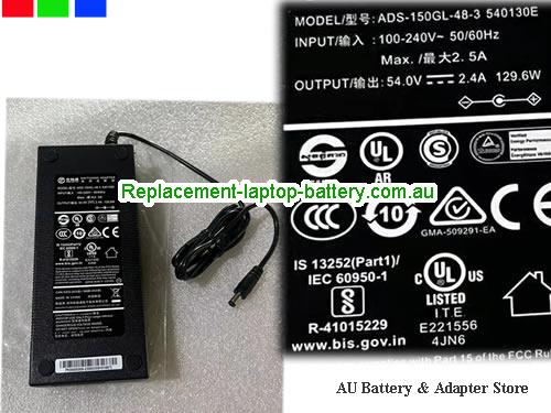  Genuine HOIOTO  54V 2.4A Laptop AC Adapter HOIOTO54V2.4A129.6W-5.5x2.1mm