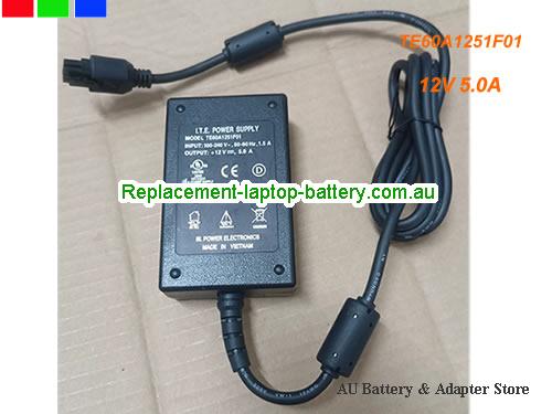 AU  Original Genuine TE60A1251F01 Ac Adapter I.T.E Power Supply 12v 5A for AES-PZCC-FMC-V2-G Development Board