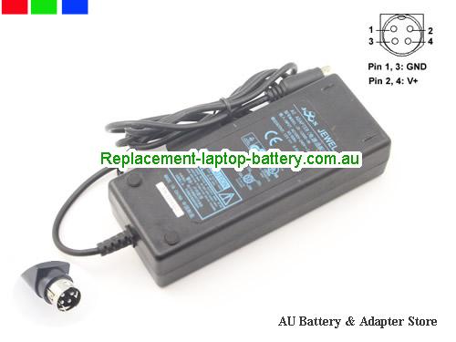 AU  Original Jewel JS-12060-3K ac adapter 12V 6.0A Power Supply round with 4 pin tip