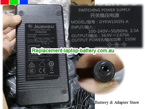 AU  Original Genuine Jiuzhou DYKW150ZN-A Switching Power Supply 56.0v 2.679A AC Adapter
