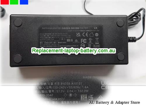 AU  Original Genuine LK BN038-A10151 Switching Adapter 51.0v 2.0A 102.0W Power Supply