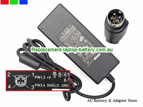 AU  Original Genuine LTE LTE90E-S2-2 AC Adapter 12v 6.67A Power Supply 90W Round with 4 Pins