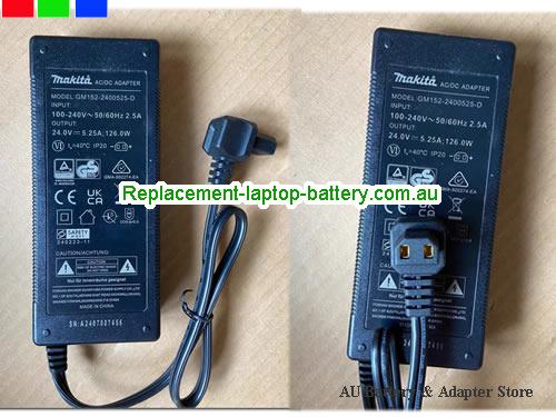  Original GM152-2400525-D, GVE GM152-2400525-D ac adapter 24V 5.25A 126W