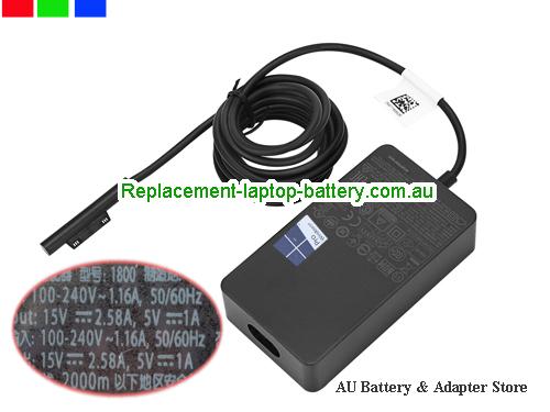  Original SURFACE GO 1769, MICROSOFT SURFACE GO 1769 ac adapter 15V 2.58A 44W