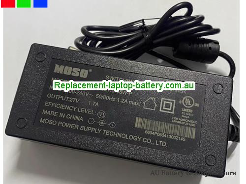 AU  Original Genuine MOSO MSA-Z1700IC27.0-48W-P Switching Power Adapter 27v 1.7A for Creative T30 40 50 Series