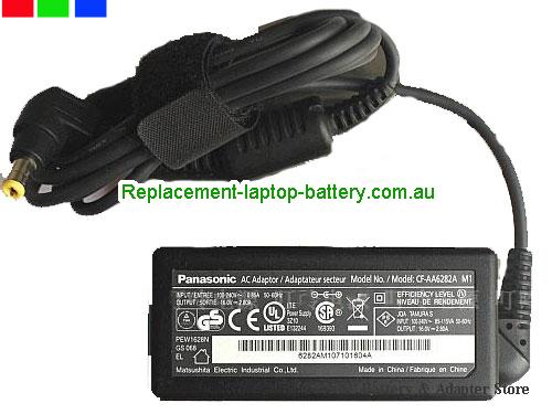 AU  Original Panasonic 16V 2.8A 45W CF-AA6282A M1 CF-AA62B6A Adapter Charger