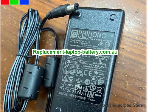 AU  Original Genuine PHIHONG PSAA18U-120 Scaner Adapter 12v 1.5A With 5.5x2.1mm Tip