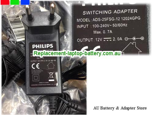 AU  Original Genuine Philips ADS-25FSG-12 12024GPG Switching Adapter 12v 2A 24W Power Supply