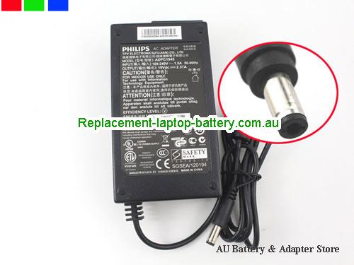 AU  Original Genuine Philips ADPC1945 AC Adapter 19v 2.37A Power Supply for 234E5QHSB 274E5EDSB Monitor