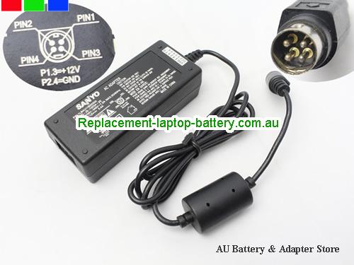 AU  Original Genuine New Sanyo JS-12034-2E JS-12034-2EA 12V 3.4A Ac Adapter Charger for CLT1554 TV