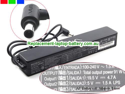  Original VGN-E81B/B, SONY VGN-E81B/B ac adapter 19.5V 4.7A 92W