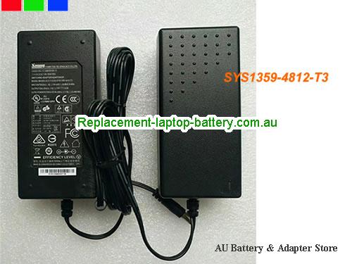  Original SYS1359-4812-T3, SUNNY SYS1359-4812-T3 ac adapter 12V 4A 48W