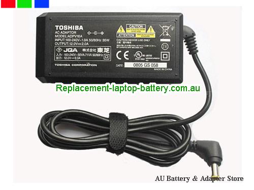  Original ADPV16A, TOSHIBA ADPV16A ac adapter 12V 2A 24W