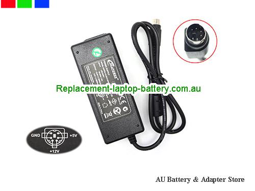 AU  Original Genuine Ullpower SAW34-12.0/5.0-2000 AC Adapter 12v 2A, 5v 2A Dual output PSU