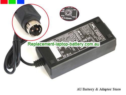 AU  Original Genuine Tiger ADP-7501 TG-7601-ES Year 24V 3.125A 75W 3Pin Ticket Printer Adapter