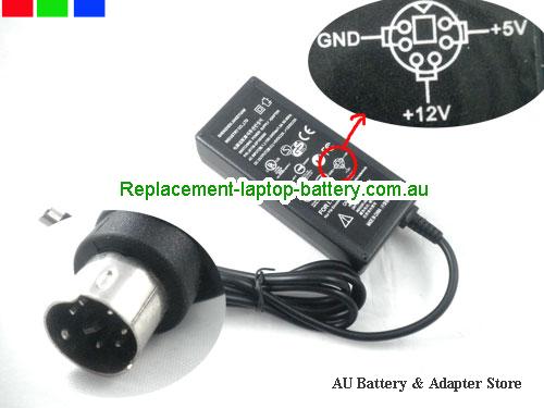 AU  Original Genuine Yet JKY36-SP1003500 Ac Adapter 12v 2A 24W Round with 7 Pin
